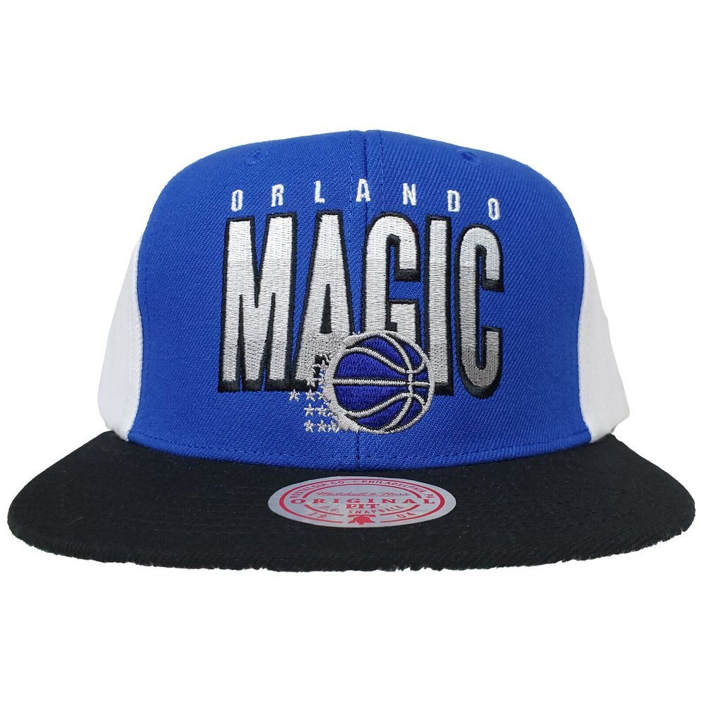 Orlando Magic Mitchell & Ness NBA Snapback Hat Cap Gradient Logo Blue Black NWT